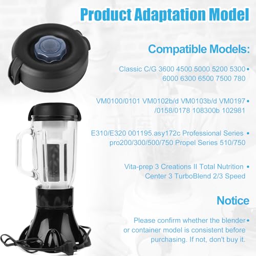 Mixerflaschendeckel für Vitamix Zubehör, 1,81 kg Niedriger Behälter Mixer Ersatzteile für Vitamix Deckelersatz Mixerdeckel für Vitamix