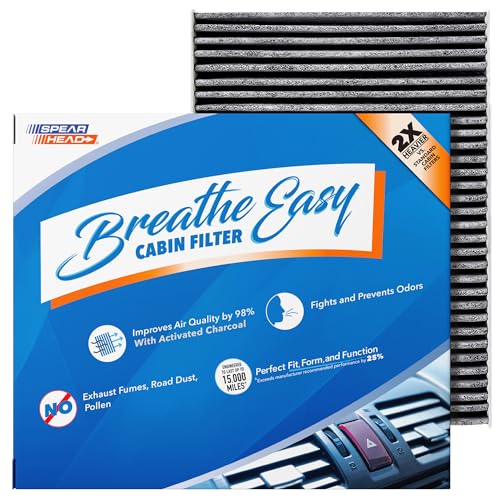 Image of Spearhead Odor Defense Breathe Easy AC & Heater Cabin Filter | Fits 2014-2020 Rogue, 2017-2022 Rogue Sport Like OEM | Up to 25% Longer Lasting w /Activated Carbon (BE-854)