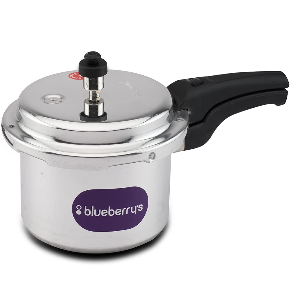 blueberry'sCook Mate 3 Liter Induction Base Aluminum Outer lid Pressure Cooker