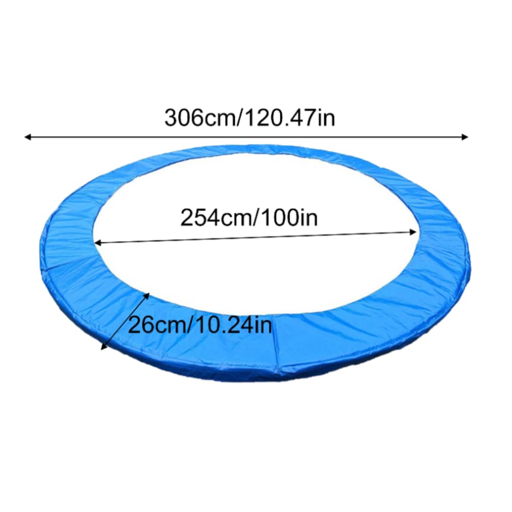 Cuscino di Protezione per Trampolino, Ø 183 244 305 cm Cuscino di Sicurezza di Sostituzione, Copertura del Bordo del Trampolino, Resistente ai Raggi UV & Antistrappo Accessori Trampolino