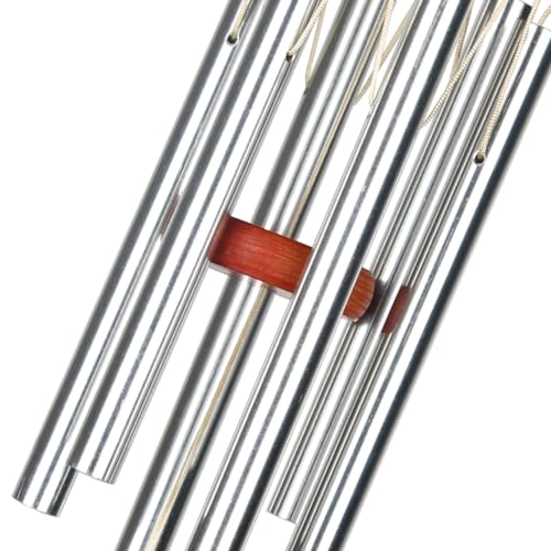 Woodstock Chimes AGSS Woodstock Wind Chimes Amazing Grace Chime Small (16'') Silver Wind Chime Inspirational And Memorial Gifts Wind Chimes thumb #4