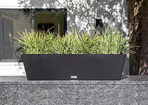 Veradek Brooklyn Planter - 2 Pack (36 inches, Black)