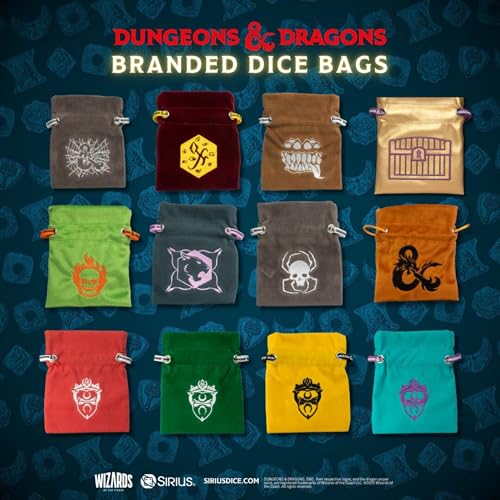 Image of Dungeons & Dragons: Undermountain Treasure Packs - Display (25pk) - Dice Set, Metal Coin, Embroidered Bag, Randomly Assorted, D&D Waterdeep Collection