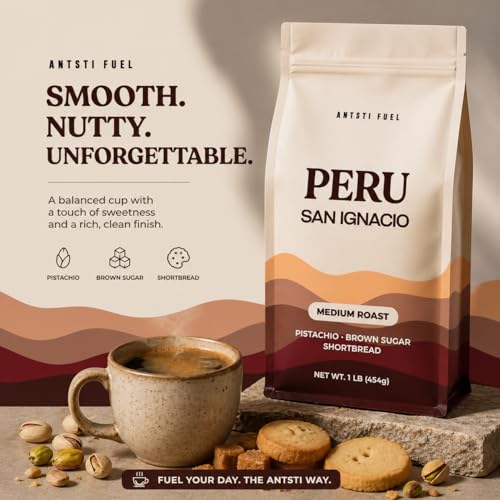 Antsti Fuel Peru San Ignacio Café en Grano Tostado Medio 453 g miniatura 2