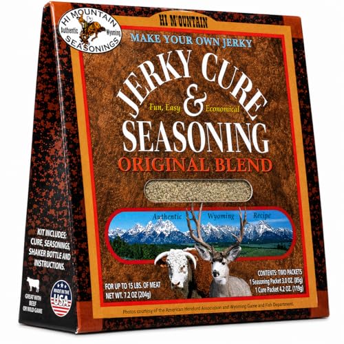 Hi Mountain Jerky Seasoning and Cure Kit | ORIGINAL BLEND Beef Jerky Seasoning | Perfect for Beef,...