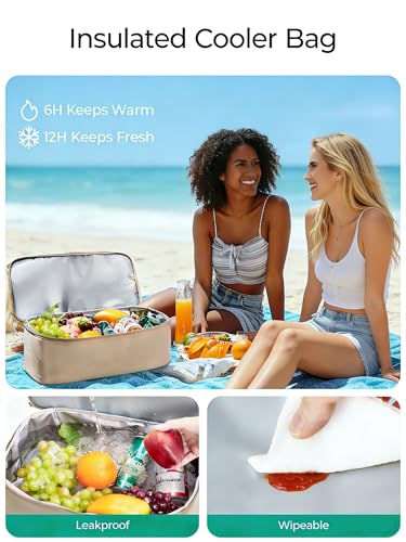 BAGSMART Mesh Tote with Cooler