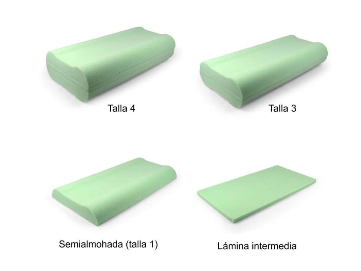 Ciberdescans Almohada Multitalla de Viscoelástica Soja desenfundable. Múltiples Alturas (70 cm)