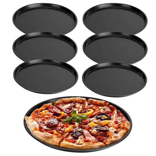 Aramanara 12 inch Carbon Steel Pizza Trays Set