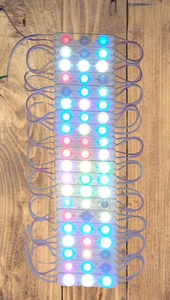 DC 12V Optical 3 LED Diffused Module Light Lamp Bulb Multipurpose Use for Home, Temple Decoration DIY Projects(Multicolour) (20, Multicolour)