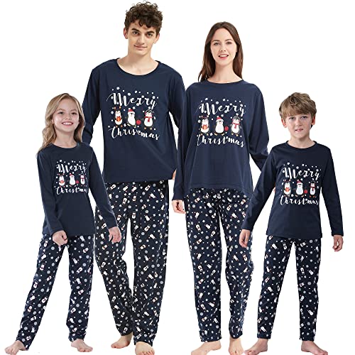 Vozanet Famliy Matching Pajama Sets With Santa Claus Patterns Christmas Sleepwear Jammies for Men Women Kids Xmas Clothes