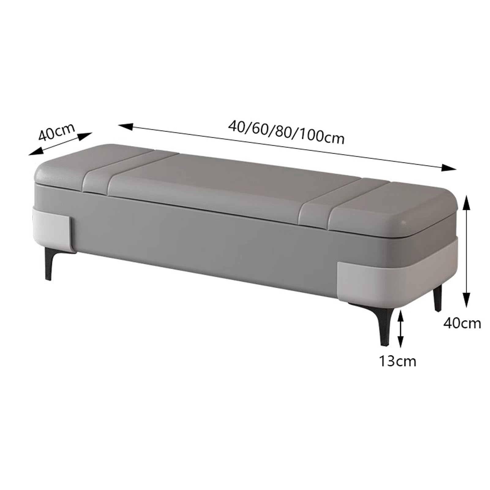 Banco moderno con asiento acolchado, banco de entrada, banco tapizado para dormitorio con patas de metal, bancos de zapatos para sala de estar