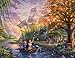 Ceaco - 4 in 1 Multipack - Thomas Kinkade - Disney Dreams Collection - Snow White, Mickey & Minnie Mouse, & Pocahontas - (4) 500 Piece Jigsaw Puzzles
