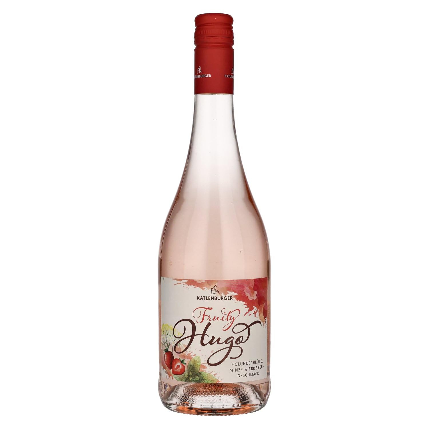 KATLENBURGER - Fruity Hugo Erdbeere | Erfrischendes Sommergetränk auf Basis von hochwertigem Fruchtwein. Inhalt: 6 x 0,75l mit 7% vol.