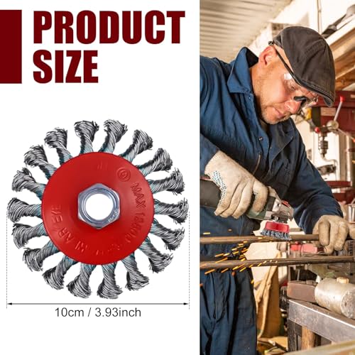 Image of Tandefio 24 Pcs Wire Wheels for Angle Grinder, with 5 /8 inch-11 Threaded Arbor (Pack of 2)