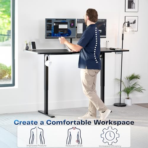 Electric standing desk adjustable