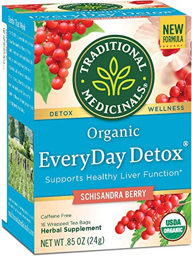 Traditional Medicinals Everyday Detox Herbal Wrapped Tea Bags 16 ct