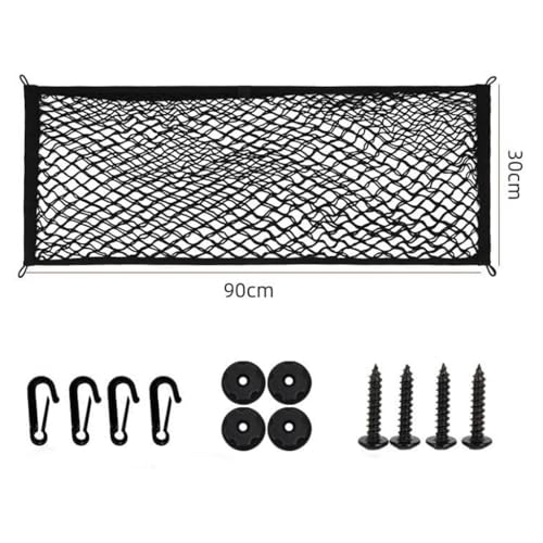Image of Car Cargo Net for BYD Seal 2023 2024 2025, Adjustable Highly Elastic Trunk Net Storage Luggage Protection Nets Securing Accessories,90cm*30cm