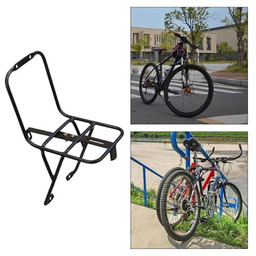 LOVIVER Fahrrad-Frontträger, Gepäckablage, Gepäckträger, Metall-Gepäckträger, Kofferraum-Halter für Picknick, Fernradfahren, Faltrad, V-Typ-Bremse