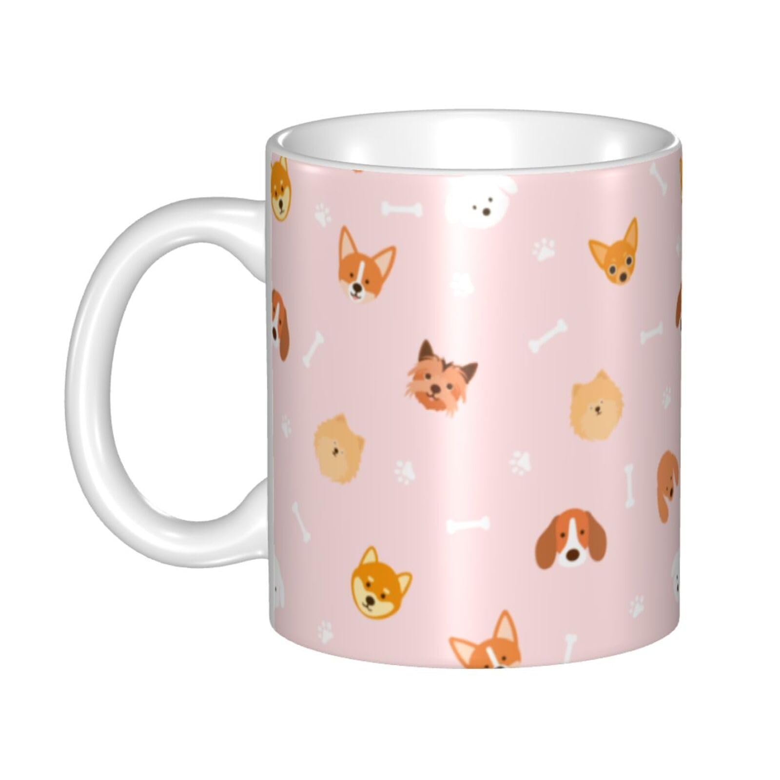 Amazon | マグカップ コーヒーカップ 330ml 犬の頭 かわいい 犬