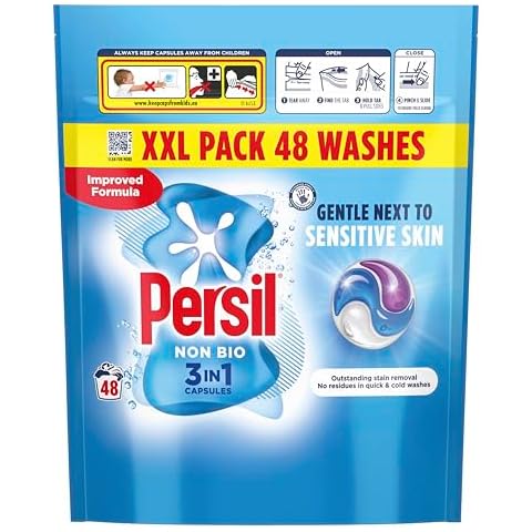 Persil Non Bio 3 in 1 Capsules for Sensitive Skin Cover