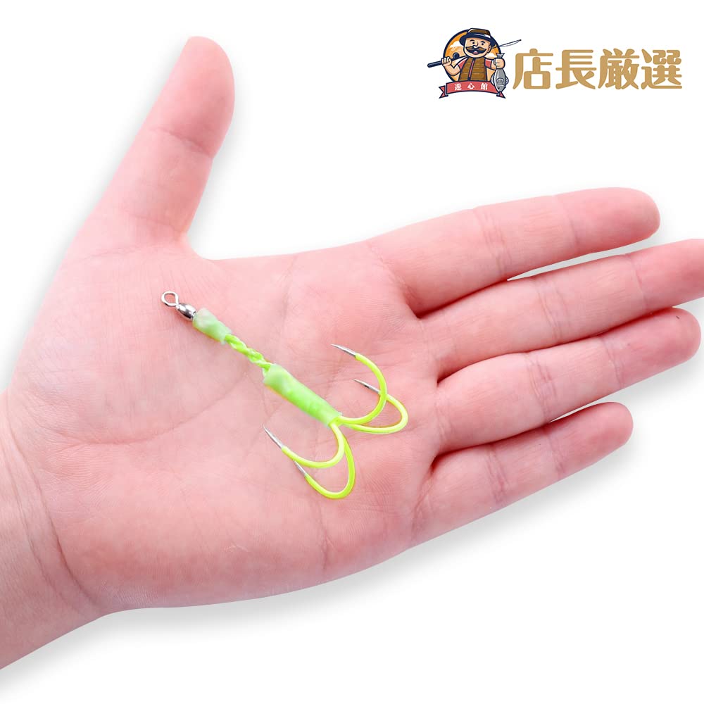 ジグ4本セット Amazon | 遊心館釣具 タチウオ ジグアシストフック 3本組（2