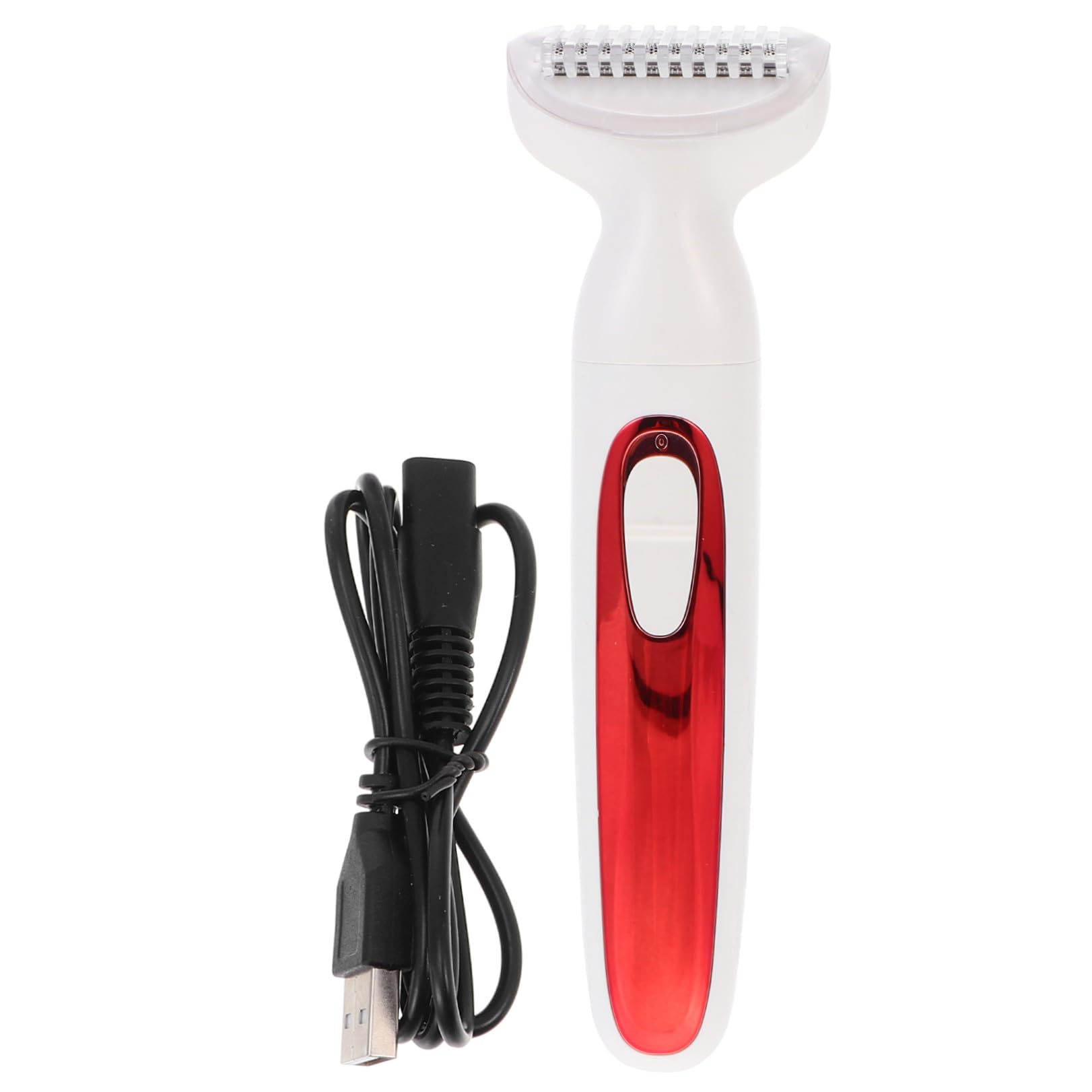 ULTECHNOVO Depiladora Eléctrica Recargable Usb, Herramienta para Afeitar el Cuerpo, Abs, Roja, para Hombre y Mujer, Uso Doméstico y Viajes