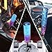 YIUIY Crystal Shift Knob Universal Gear Shifter Stick Shift Knobs Transparent Bubble Purple Blue 10CM with Adapters