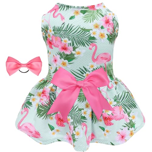 CuteBone Dog Mesh Dress Puppy Sundress Pet Outfit Summer Fashion for Small Dogs Girl Cat Clothes BF34M
