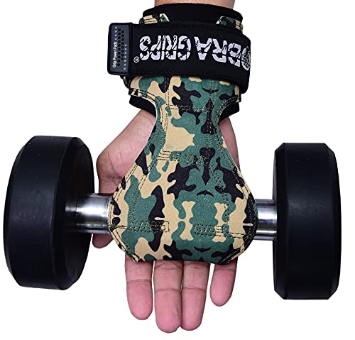 Image of Cobra Grips Weight Lifting Gloves with Adjustable Neoprene Padded Wrist Wraps - Heavy Duty Alternative to Power Lifting Hooks for Deadlifts