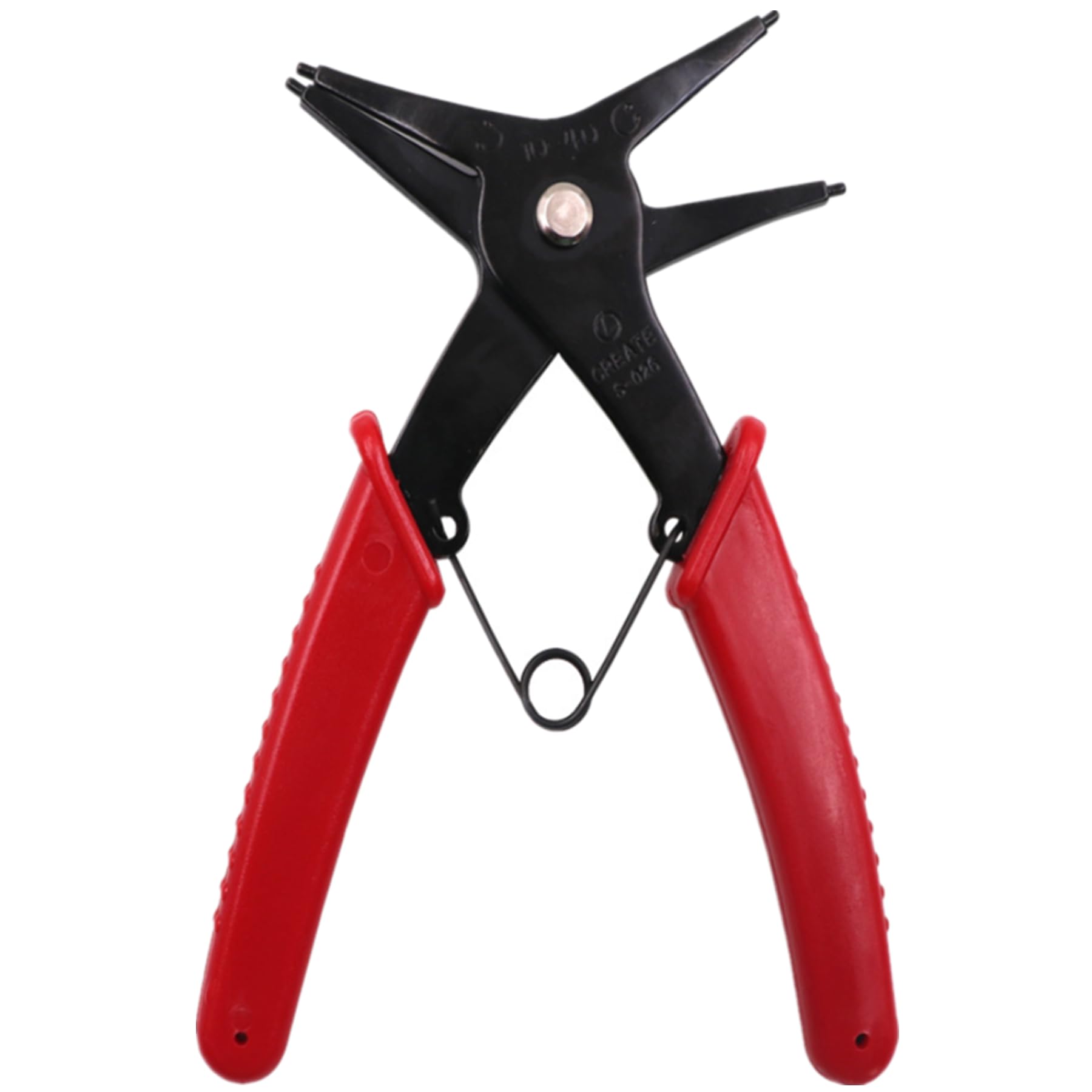 CNMZGJ 2 in 1 Snap Ring Pliers Dual Purpose Internal External Circlip Pliers Retaining Ring Removal Tool for Spring Disassembly Heavy Duty C-Clip Pliers for Auto Repair and Machinery Maintenance