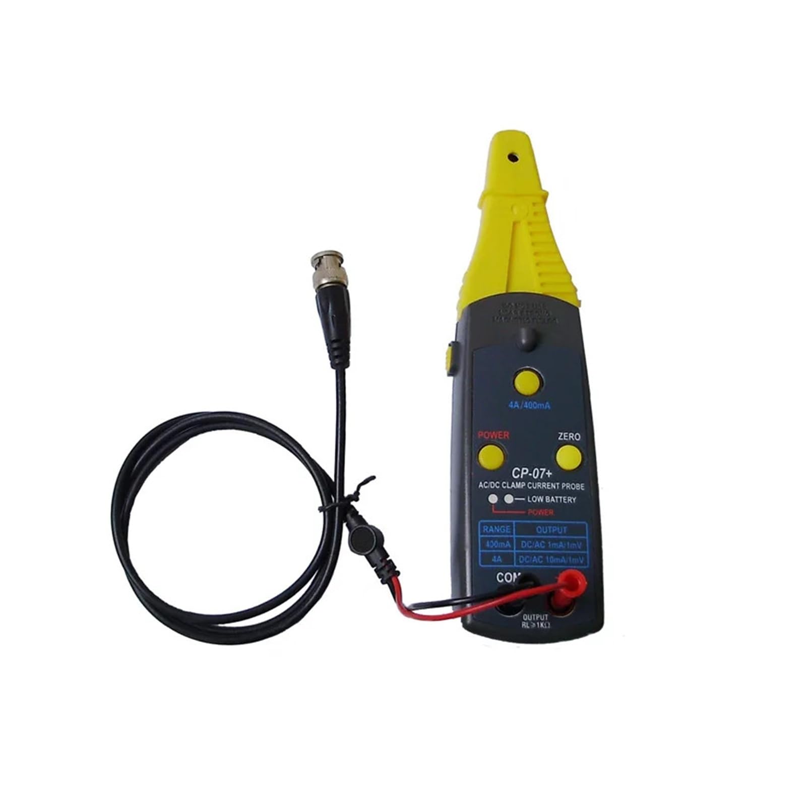 Alicates de Corriente osciloscopio Sonda de Pinza amperimétrica CA/CC CP-07+, 4 A, 1 MHz, osciloscópica