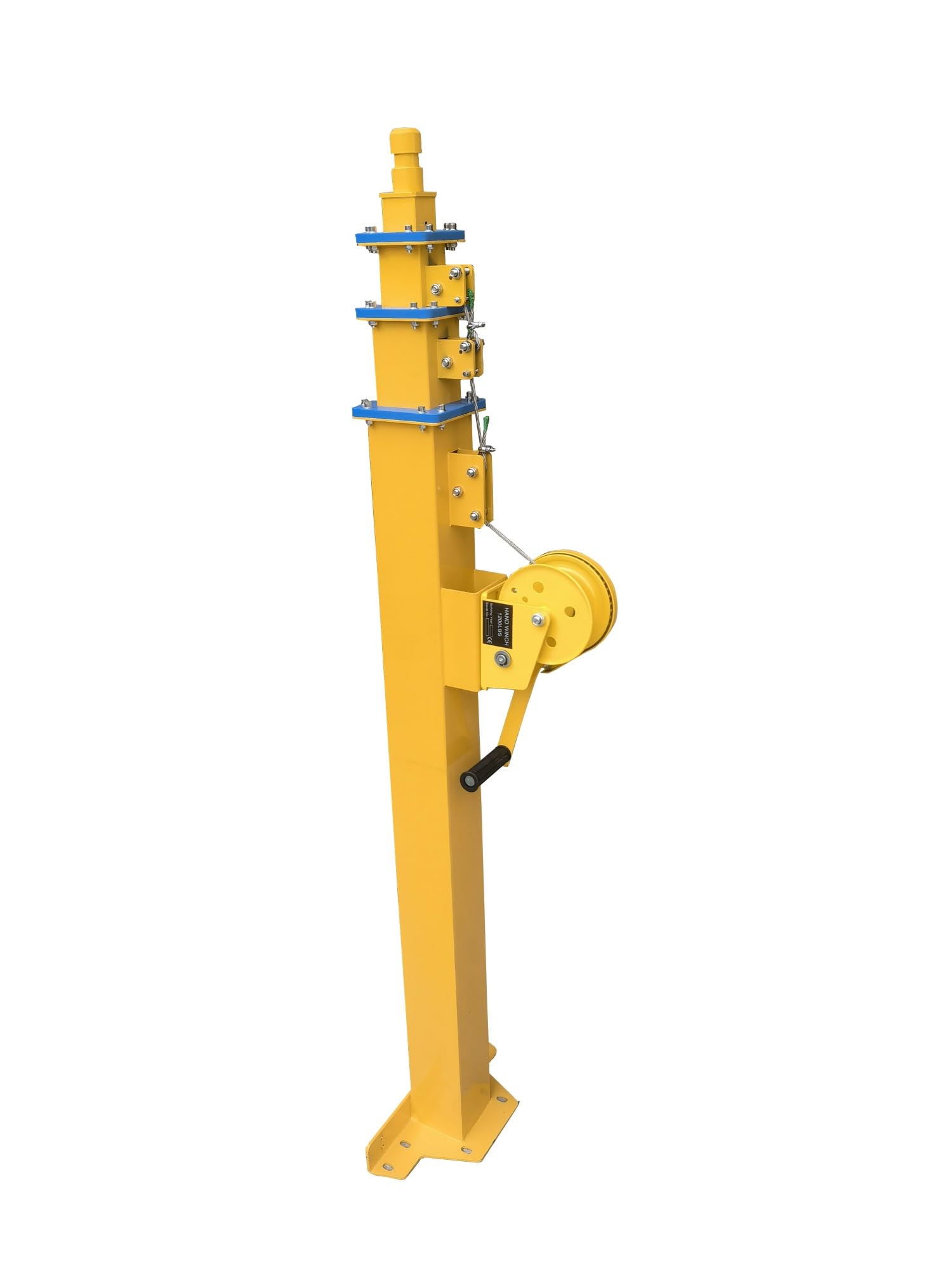 Hand Cranked Lifting Pole, Manual Telescopic Mechanical Winch, Lifting Mast 3/4/5/6/7/8/9 Meters(8M)
