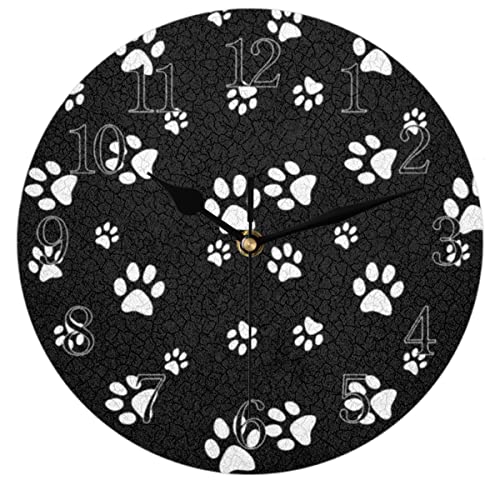 Horloge murale silencieuse sans tic-tac TropicalLife mouvement quartz fluide pour chambre