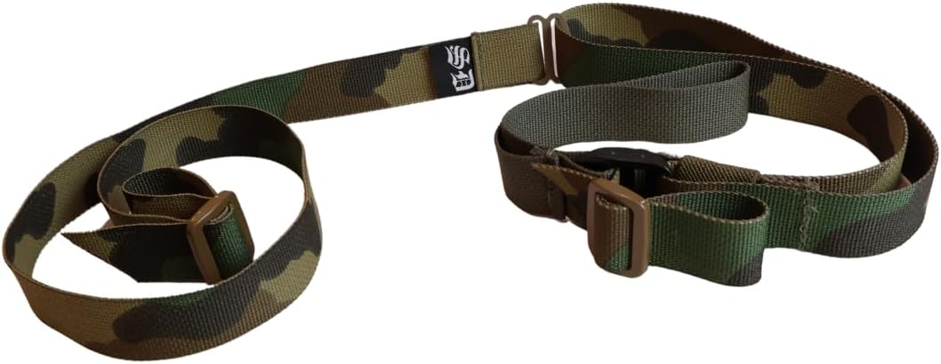 Sable Defense USA 2 Point Rifle Sling, Woodland M81 Quick Adjust Gun Sling with Tactical Rifle Sling for Rifle Shotgun and Crossbow, Hunting and Outdoor Sports