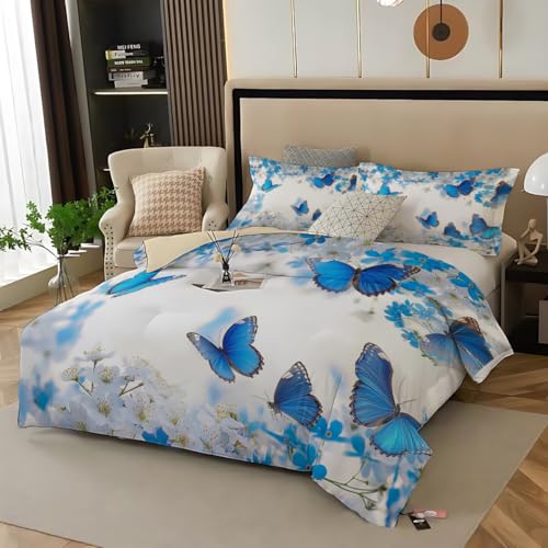 Parure de lit trois pièces avec housse de couette zippée anti-glissement - 2