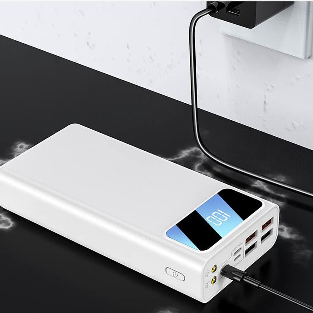 Banca di Alimentazione di Grande capacità Dormitorio for Studenti Batteria Esterna Durata della Batteria Banca di Alimentazione Mobile (Color : Black)