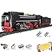 Produktbild LODIY City Zug Eisenbahn, 1552 Teile Ferngesteuert City Güterzug Dampfeisenbahn mit Motor und LED Beleuchtung, Baustein Modell Kompatibel mit Lego (Dampfeisenbahn)