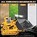 RC Bulldozer Toy for Boys, Remote Control Play Bulldozer Construction Vehicles, 9CH 2.4Ghz Track Type Tractor Dozer with Metal Blade & Light, Truck Toys for Kids 3-12 Year Old Christmas Birthday Gifts