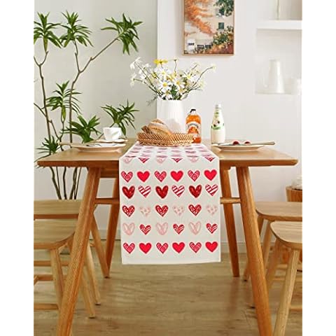 Valentinstag Tischläufer 183 cm lang Valentinstag Dekor Cover
