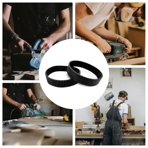 Zahnriemen Antriebsriemen für Parkside PEBS 900 - Ersatzzahnriemen Zahnriemen Satz für Schleifer kompatibel mit Bosch PBS75A/GBS75A/GBS75AE, Ersatzteile für Schleifer, 225mm Umfang 75 Zähne (2 PCS)