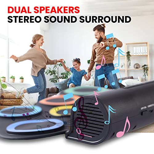 Oirtmiu Portable Electronic Drum Set Roll-Up Drum Practice 7 Pads Drum Kit Built-In Speaker With Headphones Drum Pedals Drum Sticks 10 Hours Playtime, Great Holiday Birthday Gift For Kids(Rainbow) #TOP4