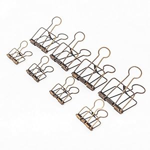 Berchirly Skelett Binder Clips, 32/51mm, 20 Stück
