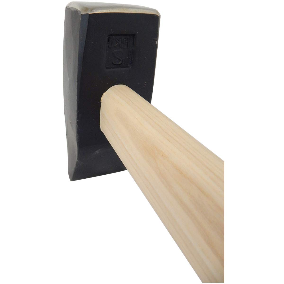 Vorschlaghammer 5kg mit 80cm Holzstiel. Ideal für Baustellen und Heimwerker von SHW-FIRE