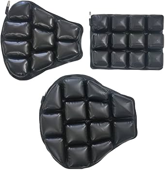 HIKE Lazy cushion 丸s ○480 H280 黒 TREK 'N' RIDE SoreBuster Air Cushion Seat Cover for Motorcycles