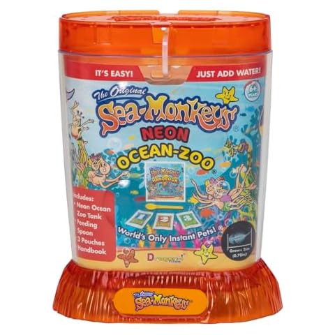 Sea-Monkeys® Ocean Zoo Neon - World's Only Instant Pets® - Assorted Colors - Ages 6+ (Pack of 1) Cover