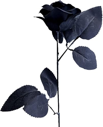 Plantas artificiales para la decoración, flor hermosa, realista, realista, color negro, rojo, rosa, decorativa