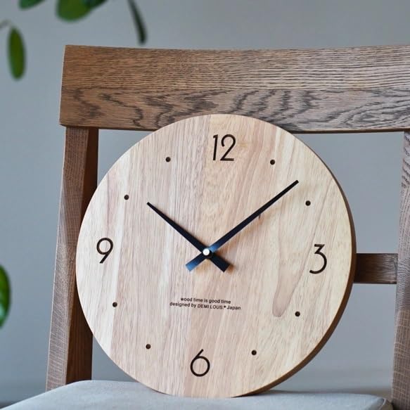 おしゃれ モダン 木製 掛け時計 アナログ(DEMI LOUS. デミ・ルース)