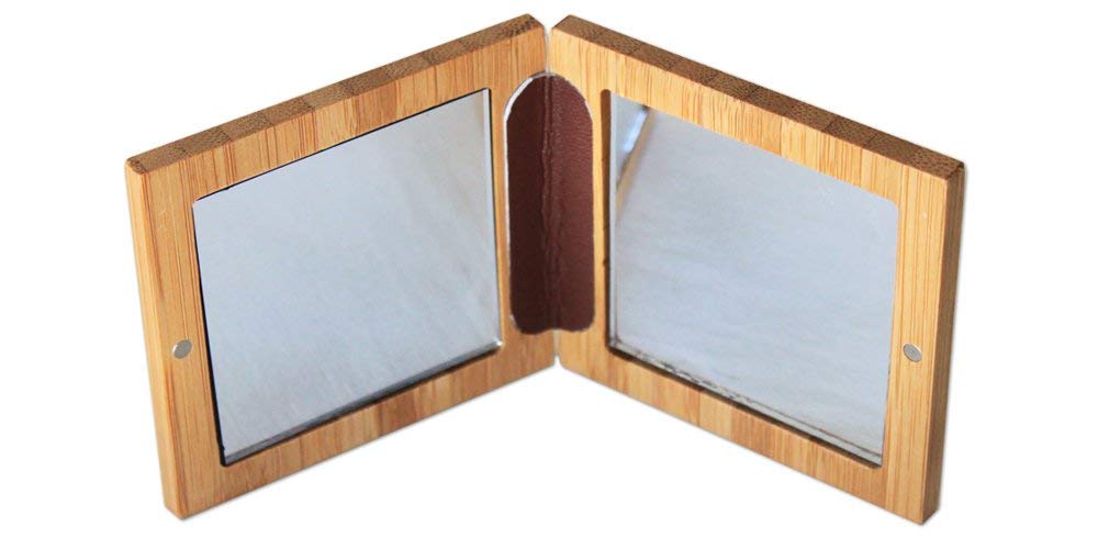 Zao - Specchio In Bambù Compatto, Doppio Specchio-image
