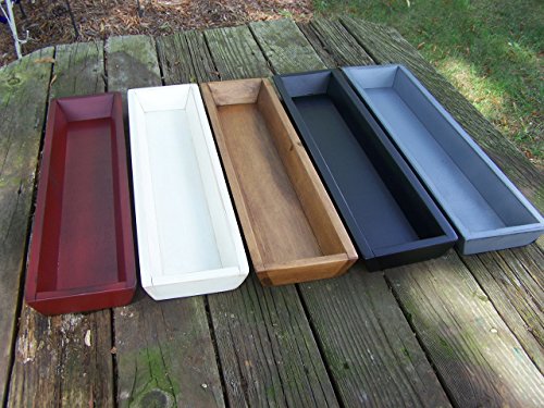 26 Inch Rustic Farmhouse Wooden Rectangular Candle Tray Dining Table Centerpiece USA Choice