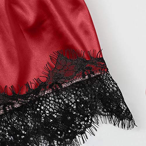 Routinfly Damen Spitzen Push Up BH,Unterwäsche Dessous Sets,Sexy Dessous Set Damen,Panty Dessous Sets,Frauen Satin Spitze BH Sexy Dessous Unterhose Siamesische Nachtwäsche Bodysuit Babydoll Cover